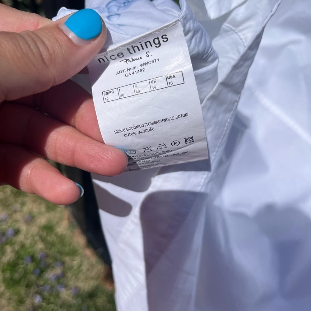 Anthropologie Nice Things Paloma S Beach Scene Top NWT RARE! - Picture 8 of 9